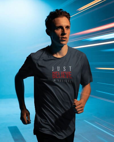 Just Believe - Men's Motivational Gym T-shirt 🔥